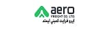 Green stylized letter "A" logo for Aero Trans W.L.L, accompanied by text in English and Arabic. The design conveys a modern and professional tone.
